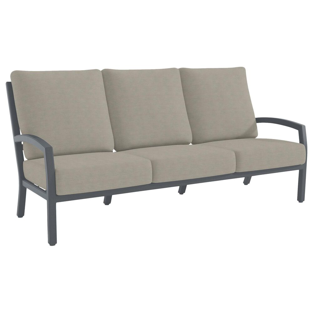 Tropitone Muirlands Stationary Sofa with Fife Lunar Cushion in Graphite, , large