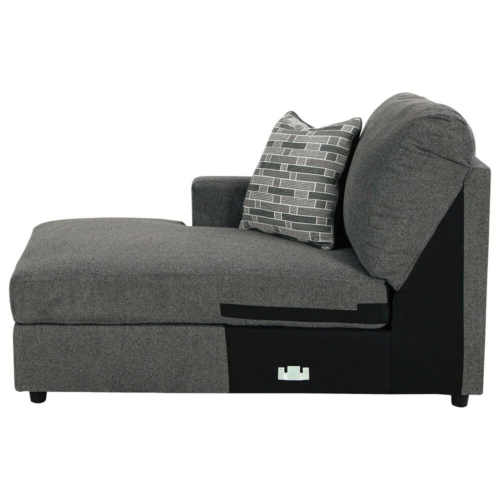 Ashley Edenfield 3-Piece Right Facing U-Shaped Sectional with Chaise in Charcoal, , large