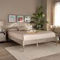 Baxton Studio Cielle Queen Platform Bed Frame in Antique White, , large