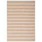 Nourison Positano POS03 Beige and Ivory 5" x 7" Indoor/Outdoor Area Rug, , large