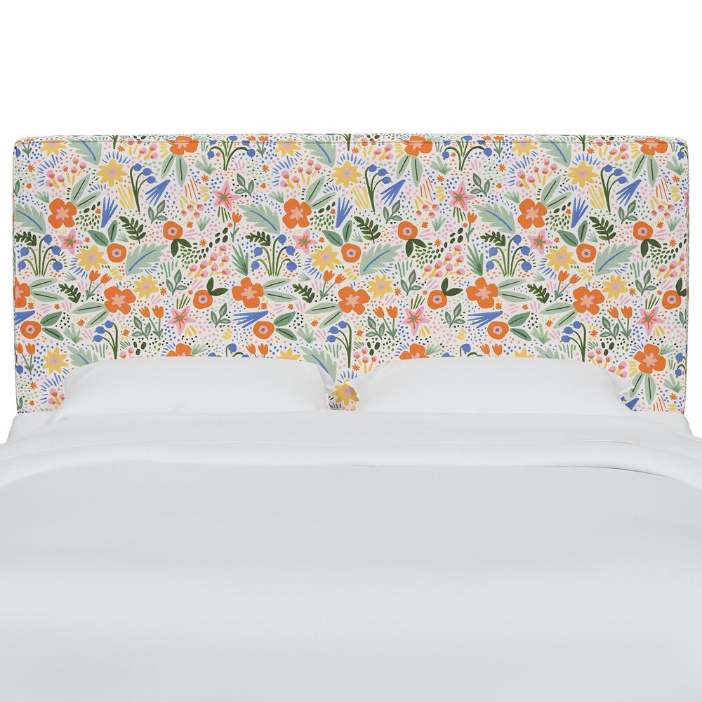 Rifle Paper Co Crafted by Cloth and Company Elly Queen Headboard in Merida Multi, , large