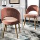 Safavieh Giani Dining Chair in Dusty Rose and Gold (Set of 2), , large