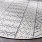 Safavieh Cabana CBN654A 6"7" Round Ivory and Grey Area Performance Rug, , large