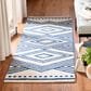 Safavieh Micro-Loop Southwestern 2"3" x 7" Ivory and Navy Runner, , large