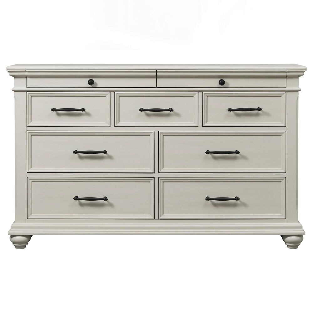 Mayberry Hill Slater 9-Drawer Dresser in White, , large