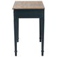 Baxton Studio Dauphine Writing Desk in Blue and Oak, , large