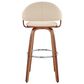 Blue River Daxton 30" Swivel Barstool in Cream and Walnut, , large