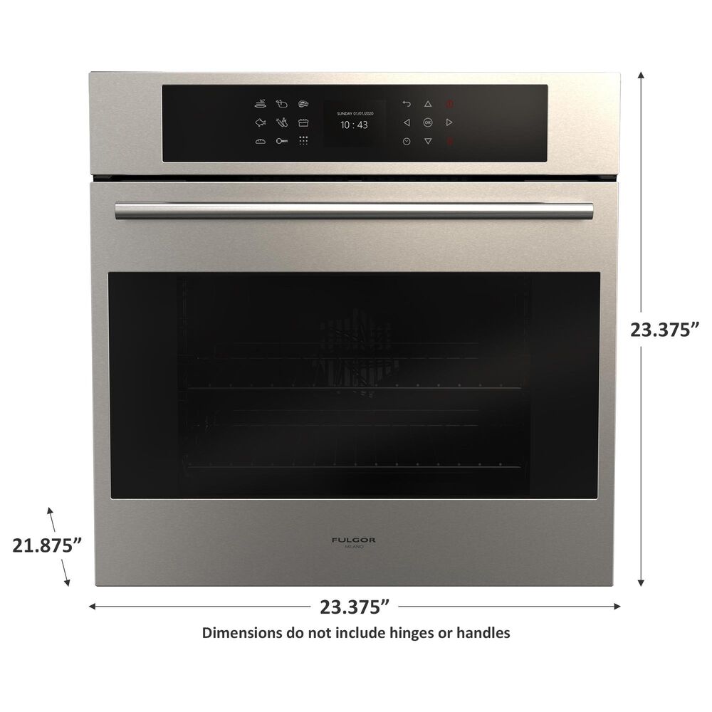 Fulgor Milano 24&quot; Multifunction Self-Cleaning Single Wall Oven in Stainless Steel, , large