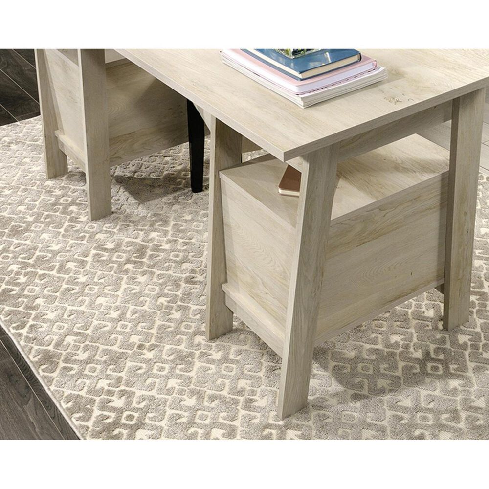 Sauder Trestle Executive Desk in Chalked Chestnut, , large