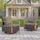 Sunwell Garden Outdoor Swivel Glider Chair in Gay (Set of 2), , large