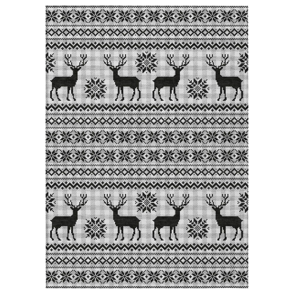 Dalyn Rug Company Wonderland WN28 3" x 5" Silver Indoor/Outdoor Area Rug, , large
