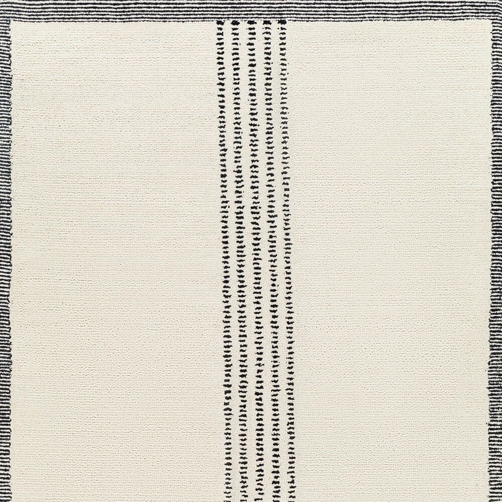 Surya Brook Solid 8&#39; x 10&#39; Black and Butter Area Rug, , large