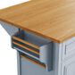 HOMLUX 52"" Kitchen Island with Drop Leaf in Blue Grey, , large