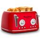 HOMLUX 4-Slice Retro Style Toaster in Red, , large