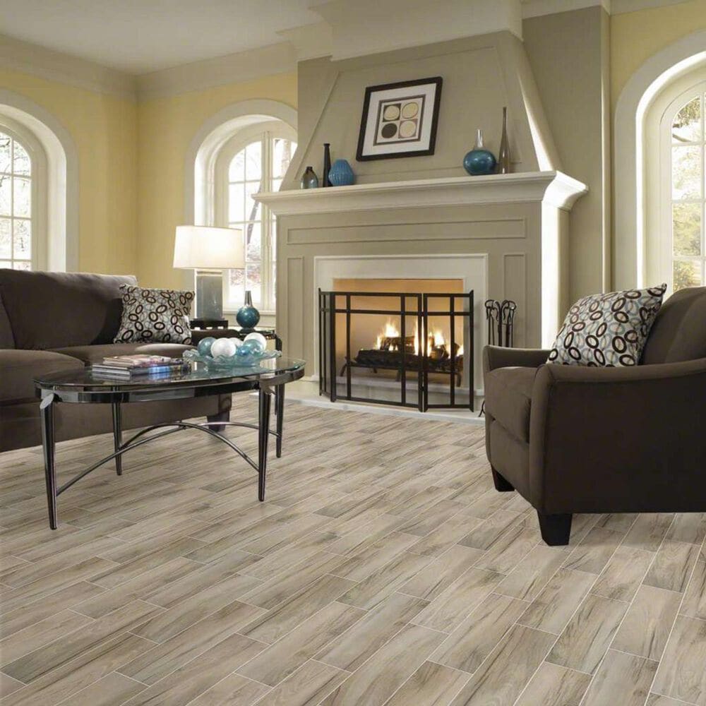 Shaw Voyage Taupe 6" x 24" Porcelain Tile, , large