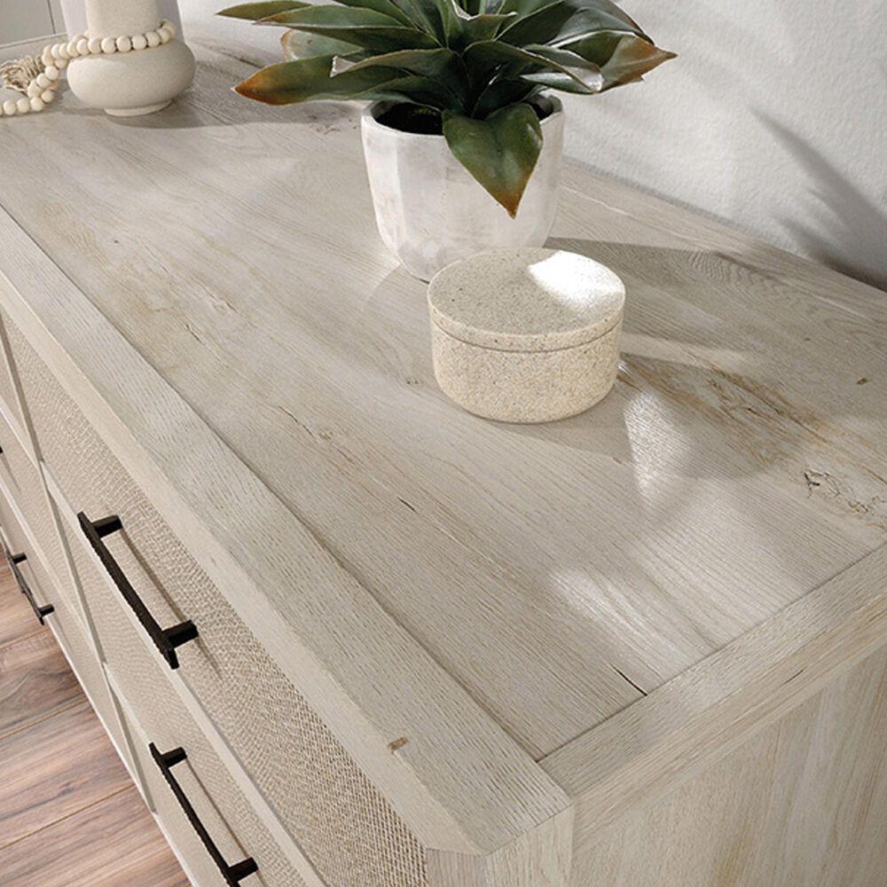 Sauder Pacific View 6Drawer Dresser in Chalked Chestnut NFM