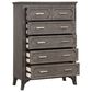 New Heritage Design Lisbon 5-Drawer Chest in Gray and White, , large