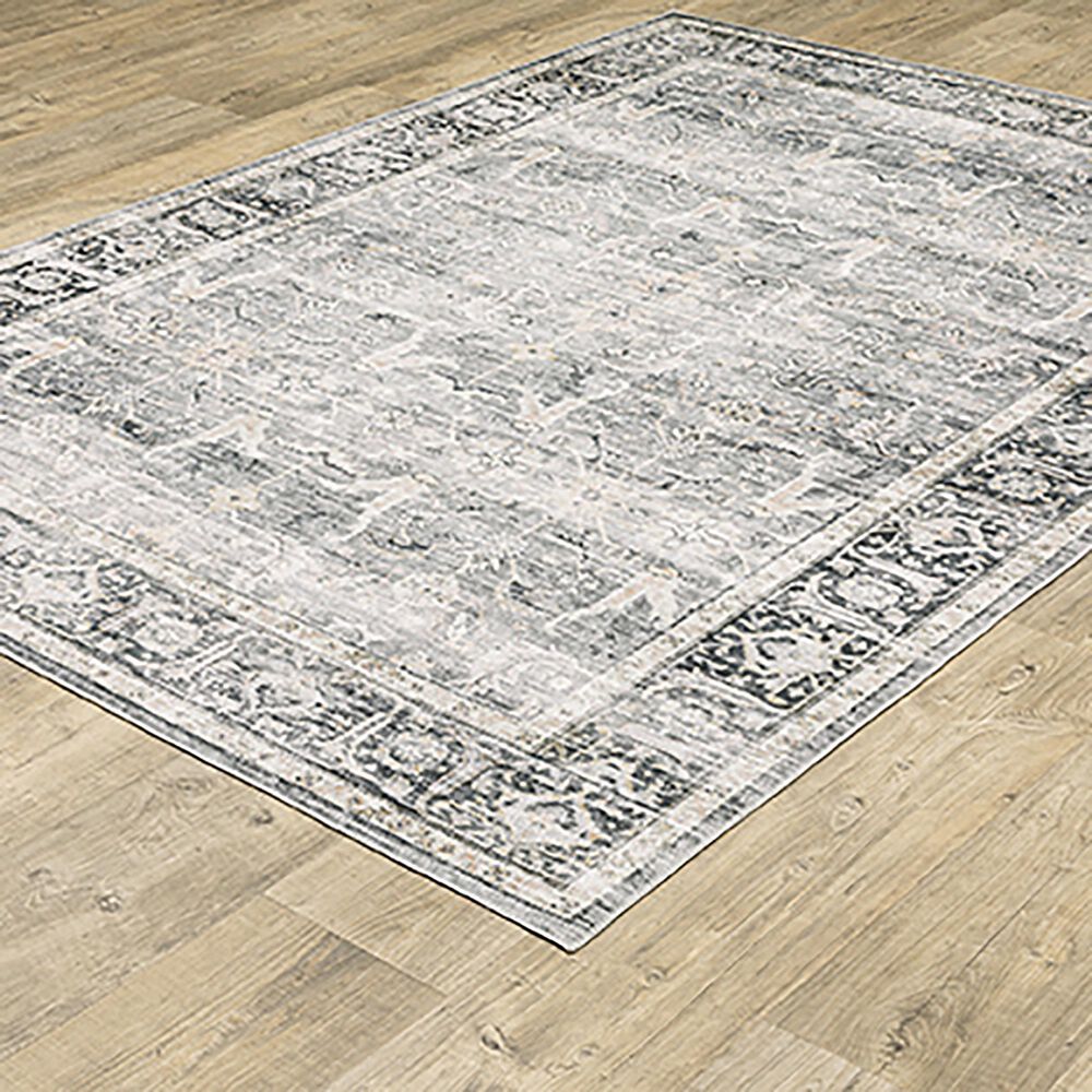 Oriental Weavers Charleston Distressed 3&#39;6&quot; x 5&#39;6&quot; Charcoal Area Rug, , large