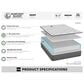 Harvest Sleep Daisy Medium King Mattress with Low Profile Box Springs, , large