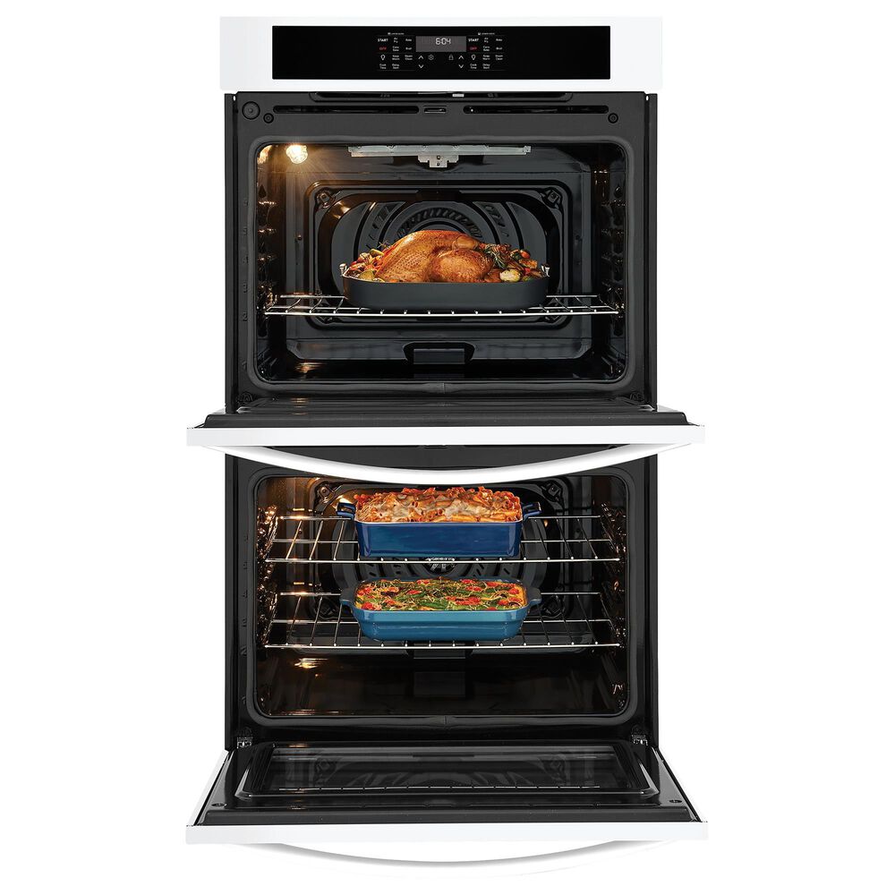 Frigidaire 27" Built-in Double Wall Oven with Air Fry in White, , large
