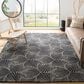 Safavieh Micro-Loop MLP174H 8" x 10" Charcoal and Ivory Area Rug, , large