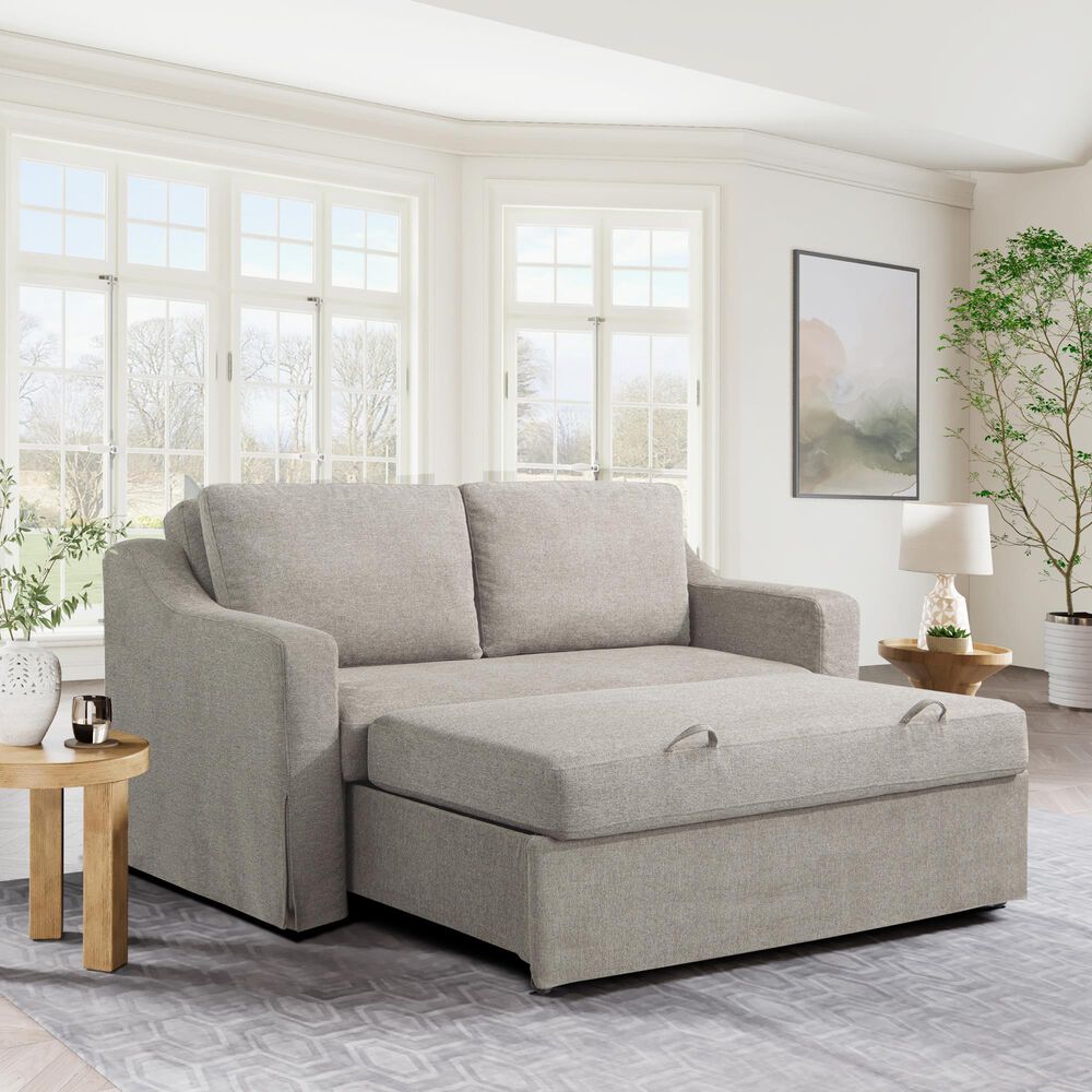 Lifestyle Solutions Haddington Convertible Loveseat in Flax, , large