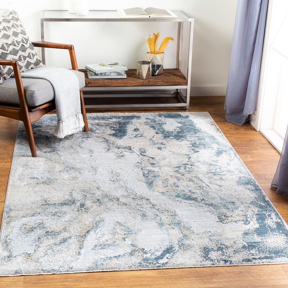 Surya Brunswick 10&#39; x 14&#39; Sage, Gray, White and Blue Area Rug, , large