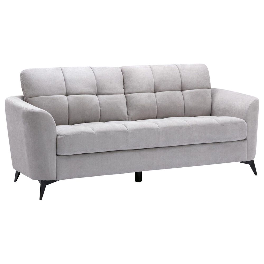 HOMLUX Sofa and Loveseat Set with Tufted Cushion in Light Gray, , large