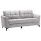 HOMLUX Sofa and Loveseat Set with Tufted Cushion in Light Gray, , large