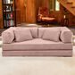 Jaxx Unsofa Stationary Loveseat in Peony Pink, , large