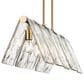 Golden Lighting Serenity 5-Light Linear Pendant in Modern Brass, , large