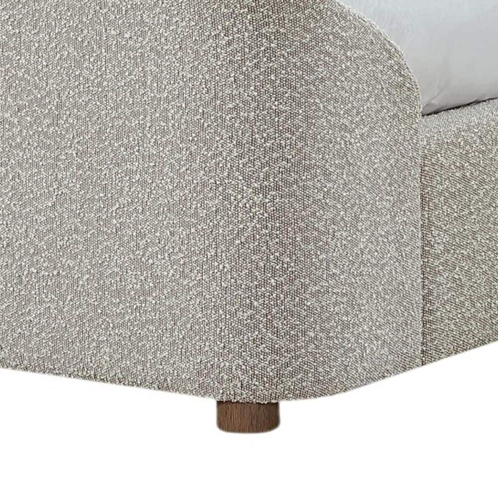 Urban Home Kiki Full Upholstered Platform Bed in Cotton Ball Boucle (2026), , large