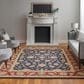 Feizy Rugs Wagner Navy and Red 5" x 8" Area Rug, , large