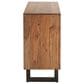 Home Trends & Design Aspen 6-Drawer Dresser in Smoked Acacia and Antique Zinc, , large