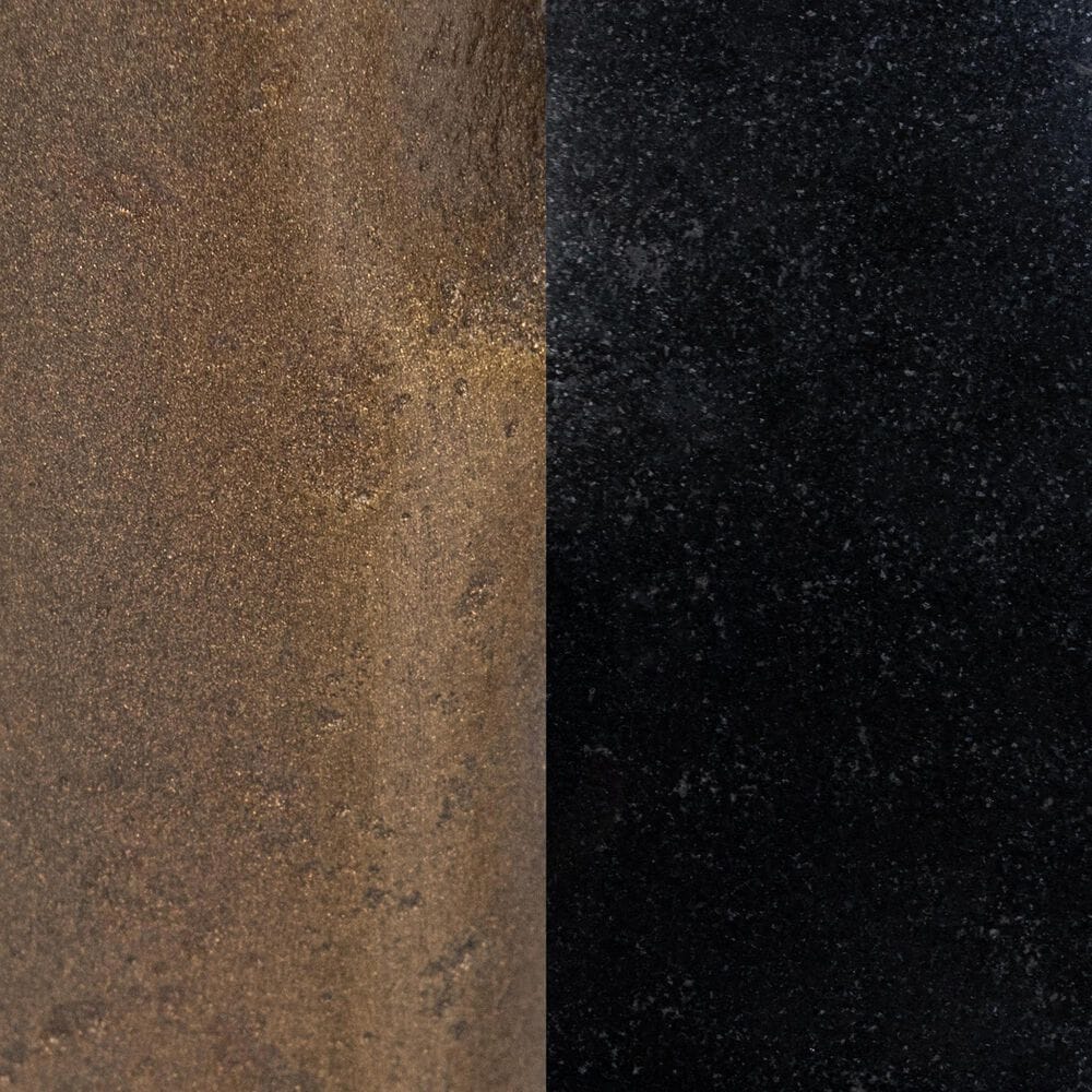 Classic Home Halley Accent Table in Black and Antique Gold, , large