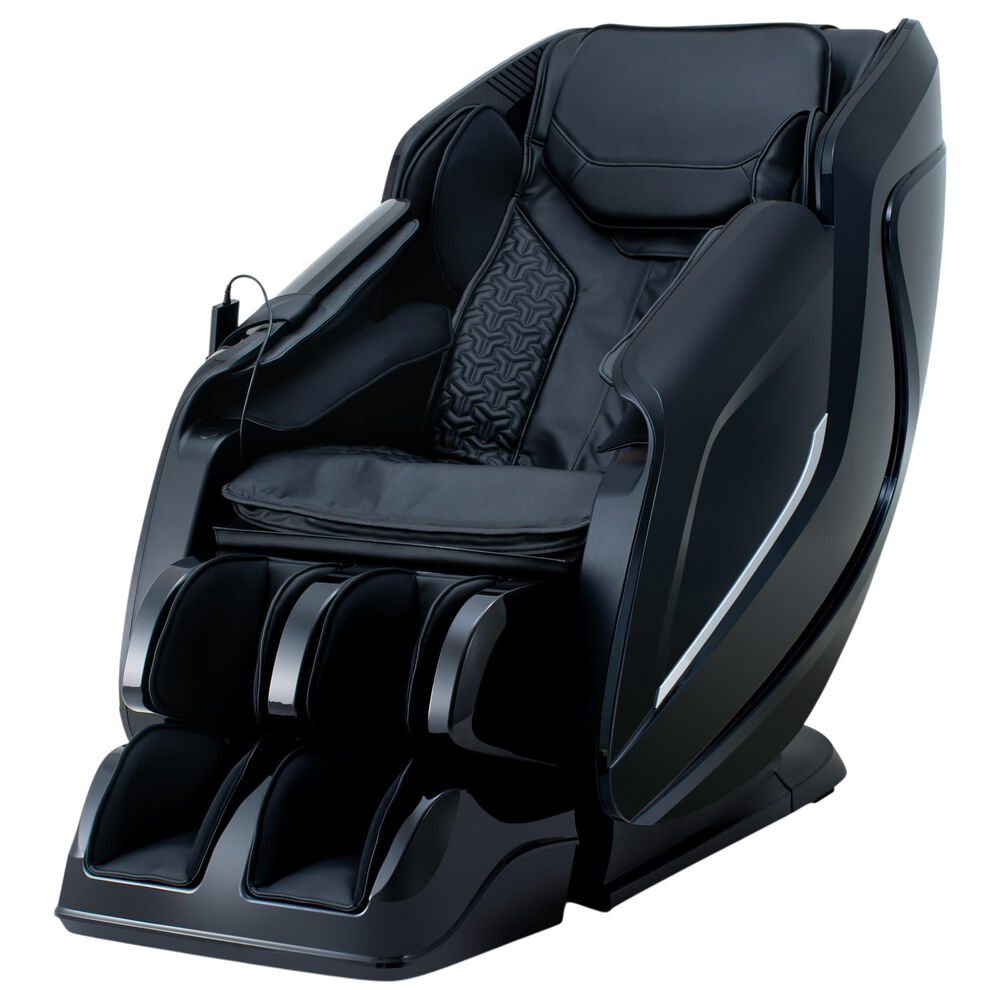 Cozzia Shiatsu Massage Chair with 2D Li Flex Track in Black, , large