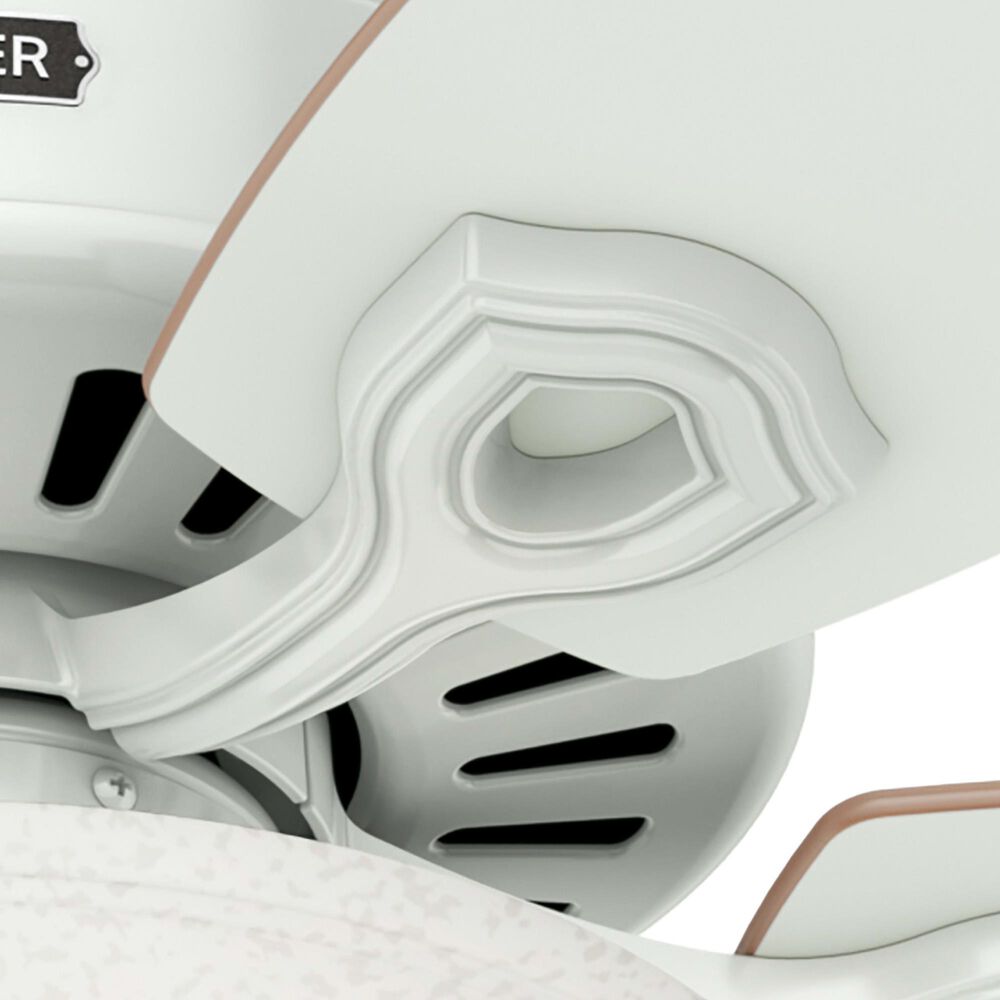 Hunter Builder Deluxe 52&quot; Ceiling Fan with Lights in White, , large