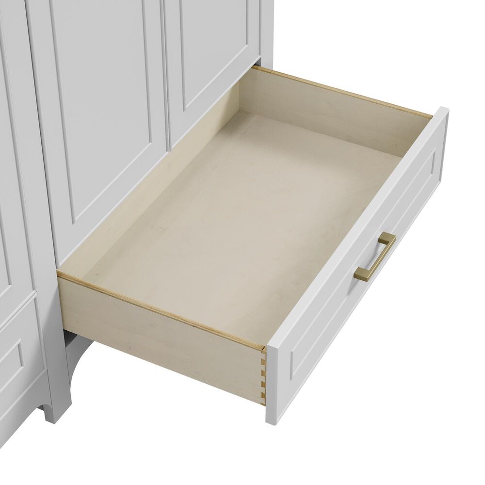 37B Lucerne 60" Double Bathroom Vanity in Bright White with Marble Top and Backsplash, , large