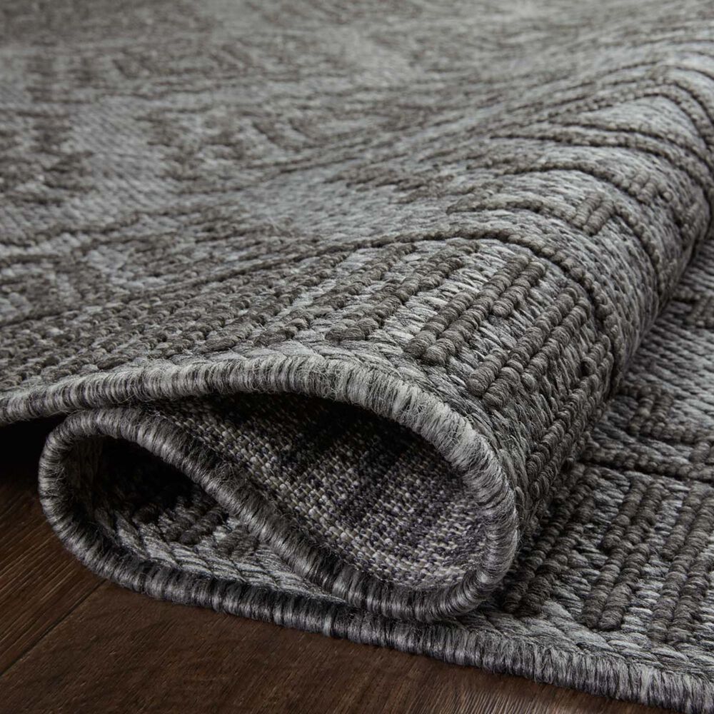 Loloi II Rainier 7&#39;10&quot; x 10&#39;10&quot; Grey and Charcoal Indoor/Outdoor Area Performance Rug, , large