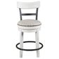 Ashley Valebeck Swivel Counter Height Stool in White and Black, , large