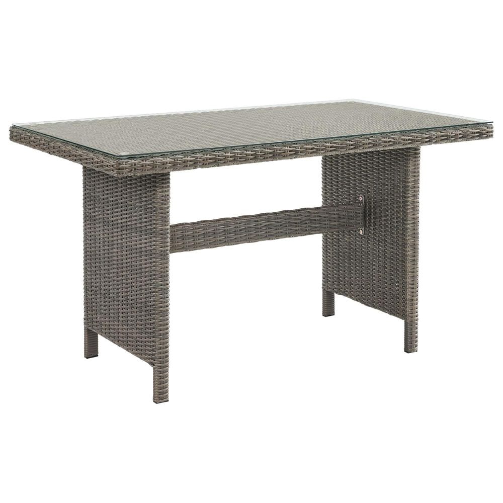 Bolton Furniture Asti 30" Rectangle Patio Dining Table in Gray, , large