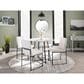 Lumisource Fuji Side Chair with White Cushion in Black (Set of 2), , large