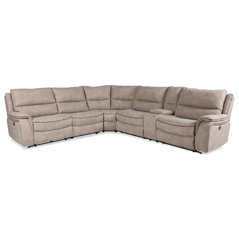 Oxford Furniture 6-Piece Reclining Sectional in Buffy Slade, , large