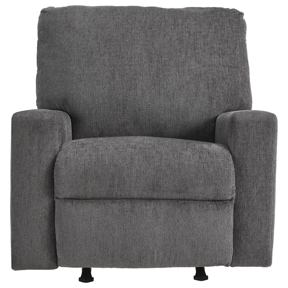 Ashley Rannis Manual Rocker Recliner in Pewter, , large