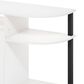 HOMLUX 47" Curved TV Stand with Electric Fireplace in White and Black, , large