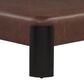 Linden Boulevard Sutherland Square Ottoman in Brown, , large