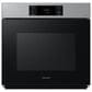 Samsung Bespoke 30" Single Electric Wall Oven with Convection in Stainless Steel & 36" Electric Cooktop in Stainless Steel, , large