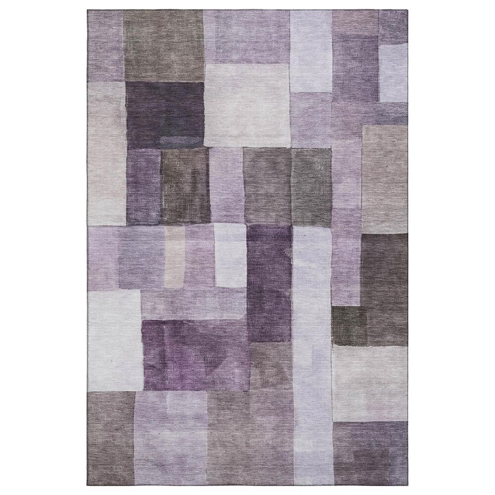 Dalyn Rug Company Neo NO15 5" x 7"6" Eggplant Area Rug, , large
