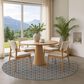 Dalyn Rug Company The Reserve TR5 Black 8" Round Indoor/Outdoor Area Rug, , large