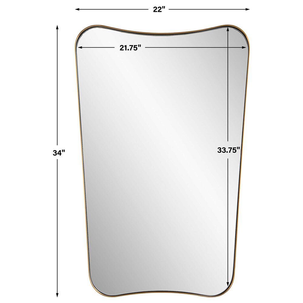 Uttermost Belvoir Vanity Mirror in Antique Brass, , large